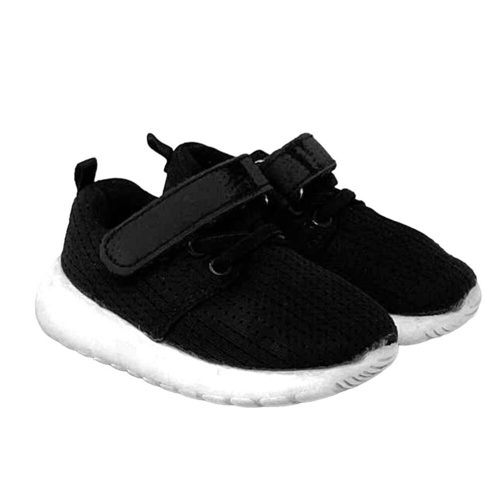 Hiitave Black Mesh Athletic Sneakers Infant‎ Size 7